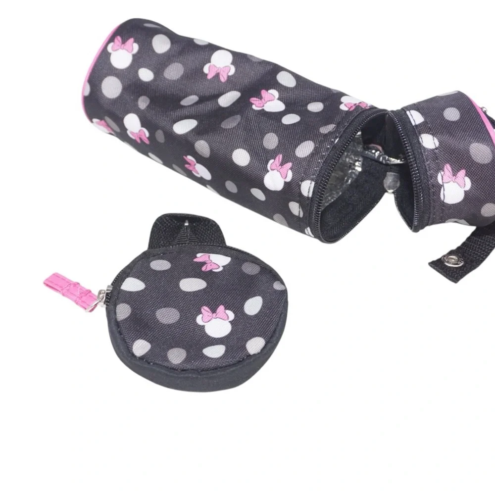 Disney NWOT Minnie Mouse Diaper Bag Set with Accessories & Changing Pad